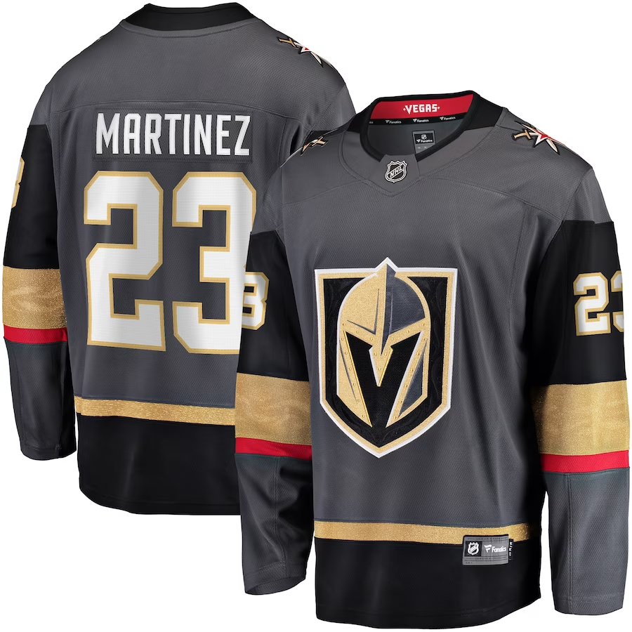Men's Vegas Golden Knights Alec Martinez #23 Gray Breakaway Alternate Jersey